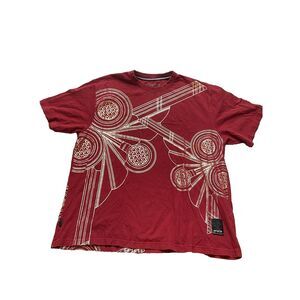 Enyce Shirt‎ Adult 3XL XXXL Maroon Soul Refined Geometric Streetwear Skater Y2K